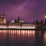 UK Houses of Parliament at night time
