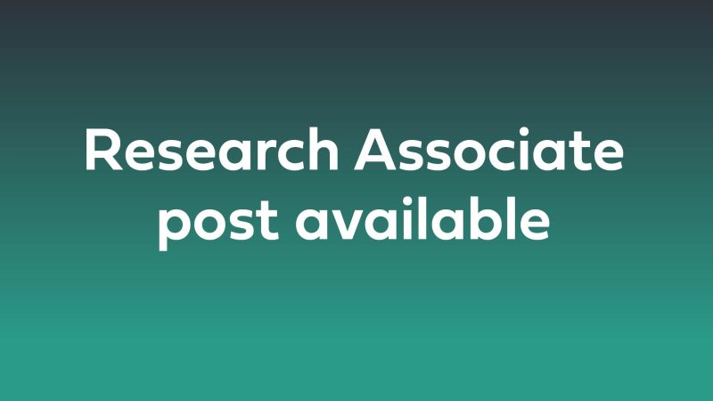Text: "Research Associate post available"