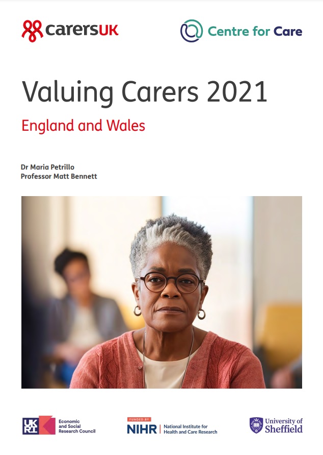 Valuing Carers report front cover