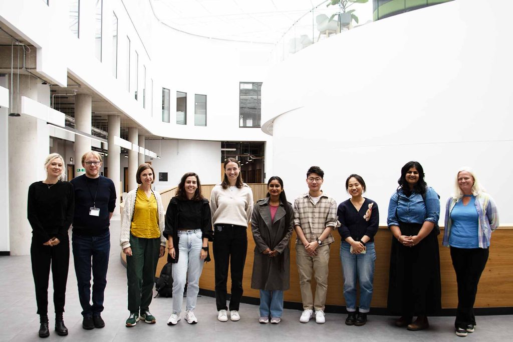 Summer school attendees at Centre for Care offices in Sheffield, UK