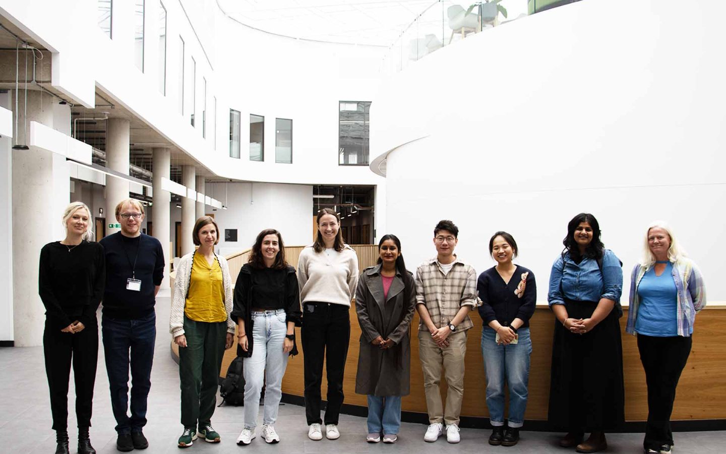 Summer school attendees at Centre for Care offices in Sheffield, UK