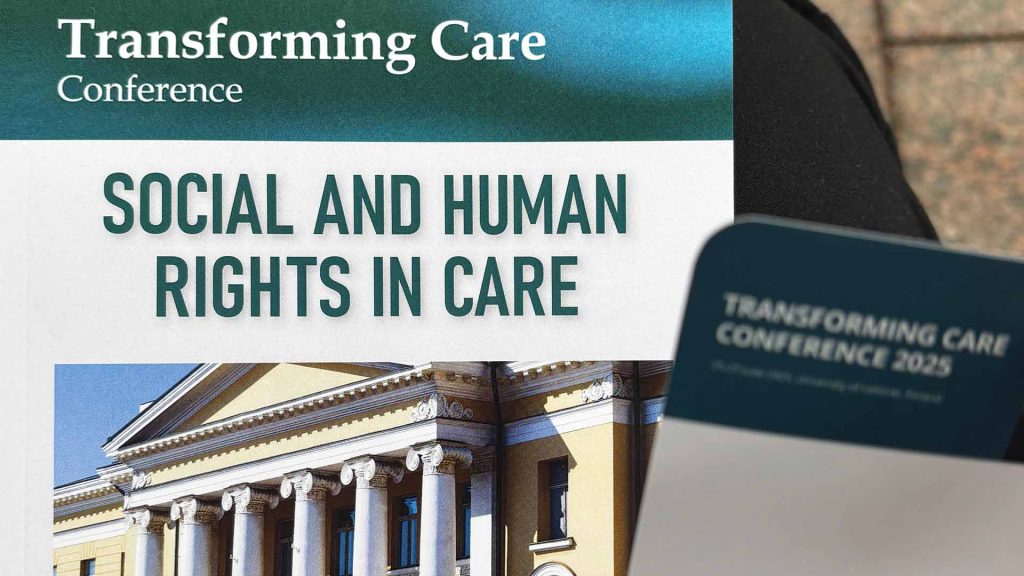 Transforming Care programme front cover. Photo by Amber Cagney.