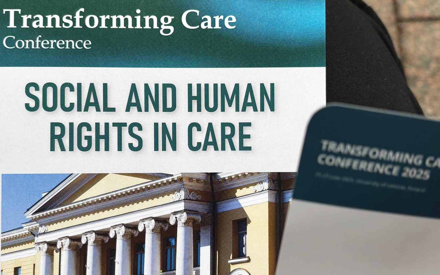 Transforming Care programme front cover. Photo by Amber Cagney.