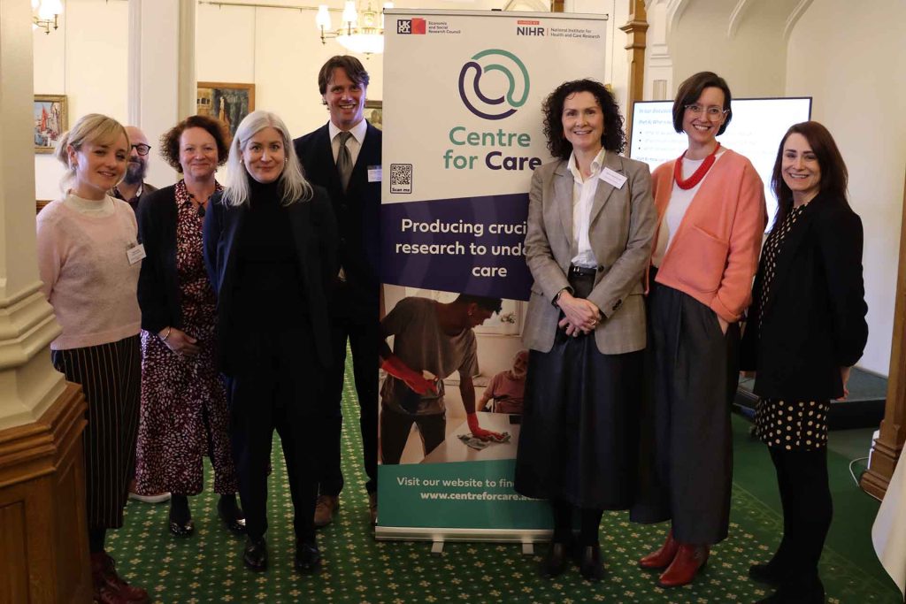 Members of the Centre for Care team, unpaid carers and Wendy Chamberlain MP at the House of Commons
