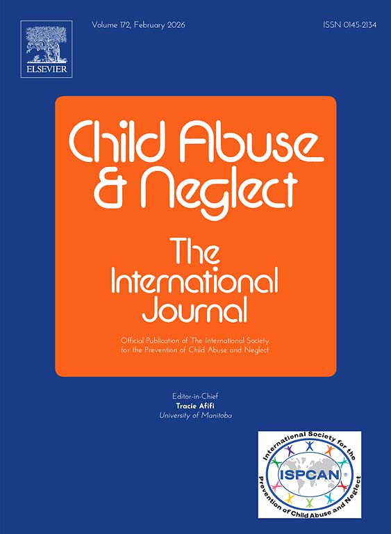 Child abuse and neglect journal front cover