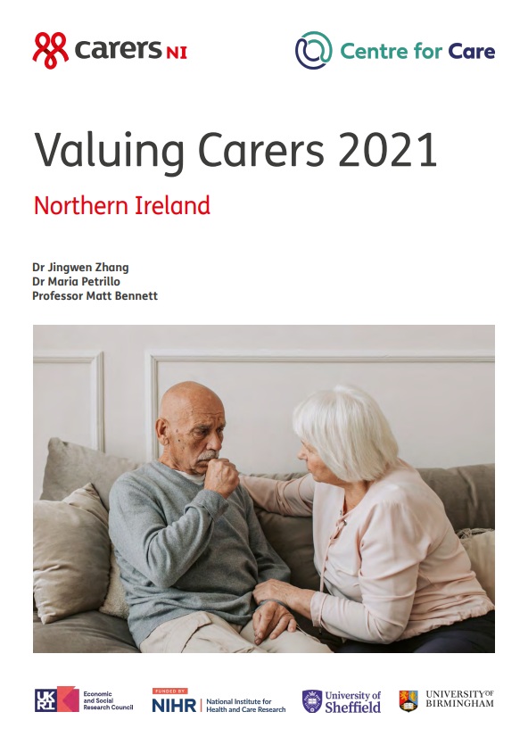 Valuing Carers Northern Ireland front cover