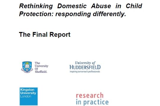 Report front cover with institution logos